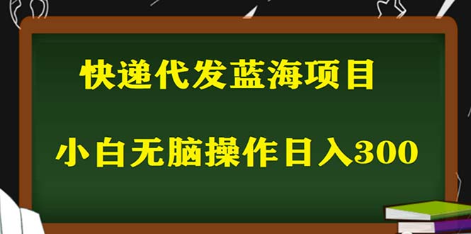 2023最新蓝海快递代发项目，小白零成本照抄也能日入300+-颜夕资源网-第11张图片
