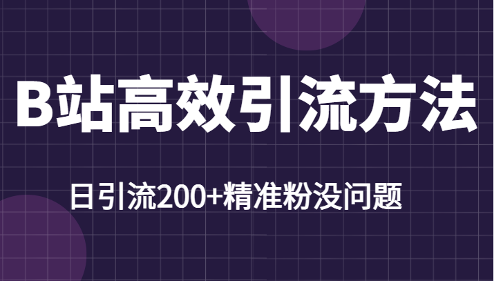 B站高效引流方法，学会这一招，日引流200+精准粉没任何问题-颜夕资源网-第11张图片