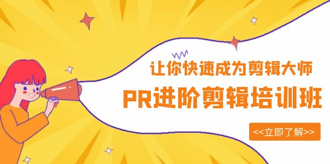 PR进阶剪辑培训班，让你快速成为剪辑大师 12节视频课程+素材-颜夕资源网-第11张图片