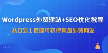 WordPress外贸建站+SEO优化教程，从0到1搭建可获得询盘外贸网站（57节课）-颜夕资源网-第18张图片