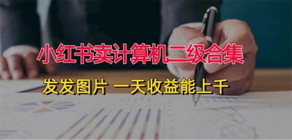 小红书卖计算机二级合集，发发图片 一天收益能上千-颜夕资源网-第18张图片