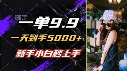 一单9.9，一天到手5000+，不挑人，小白当天上手，制作作品只需1分钟-颜夕资源网-第18张图片