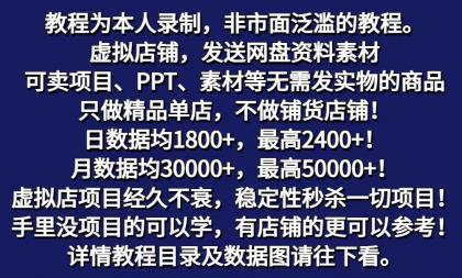 拼多多虚拟店铺项目，电脑挂机自动发货，单店日利润300+-颜夕资源网-第19张图片